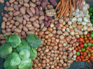 The market. Town of Assomada (Somada). Santiago Island, Cape Verde.