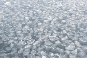 The state of water during the formation of ice