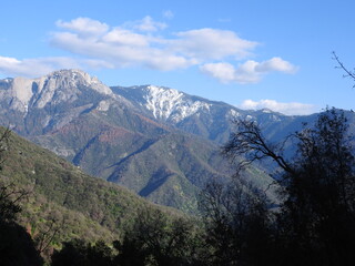 Spectacular view of the Sierra Nevada Mountains, Sequoia, and Kings Canyon National Park, California.