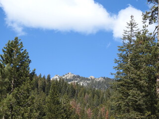 Spectacular view of the Sierra Nevada Mountains, Sequoia, and Kings Canyon National Park, California.