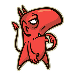 cartoon devil vector