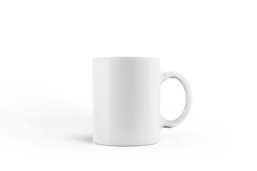 White Mug Mockup with white background
