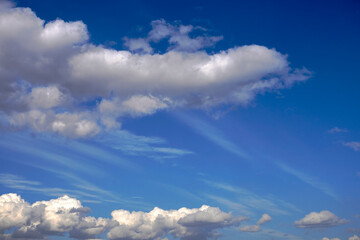 Sky full of dark white clouds