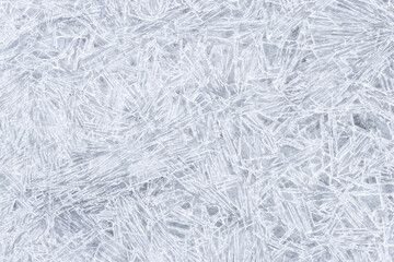 Frozen ice crystals patterned background