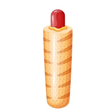 French hot dog, fast food icon