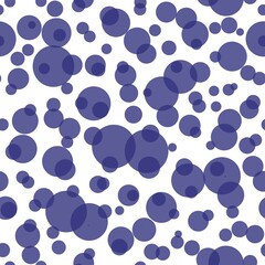 Abstract seamless pattern with monochrome balls.Illustration of overlapping dots pattern for background abstract.Polka dots ornament.Good for invitation,poster,card,flyer,banner,textile,fabric