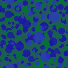 Abstract seamless pattern with colorful balls.Illustration of overlapping colorful dots pattern for background abstract.Polka dots ornament.Good for invitation,poster,card,flyer,banner,textile,fabric