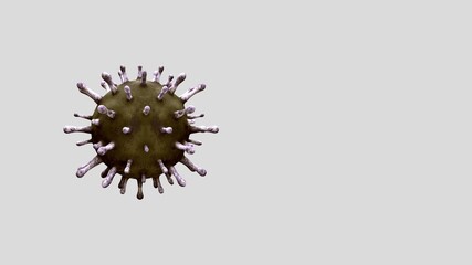 3D illustration. Coronavirus outbreak. Influenza Covid 19 virus dangerous flu.