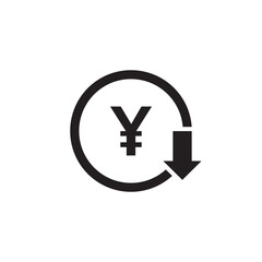 cost reduction icon symbol sign vector