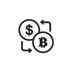 currency exchange icon symbol sign vector