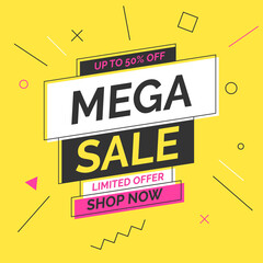 Big sale special offer promotion discount for business.