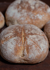 loaf of bread on table