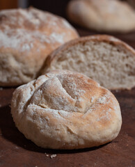 bread on table