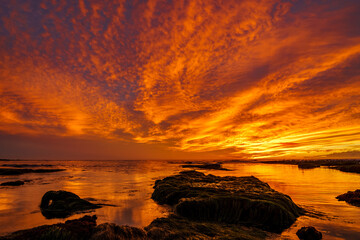 La Jolla Sky Fire sunset