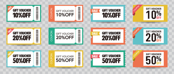 クーポン券のイラストレーション