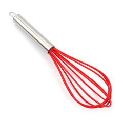 Stainless Steel with red silicone fouet Wire Whisks Cooking, Blending, Whisking, Beating, Stirring...