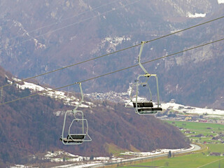 Chairlift Amden (Talstat. Niederschlag)-Nidederschlag or Die Sesselbahn Mattstock oder...