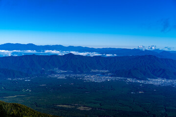 Obraz premium 富士山からの風景