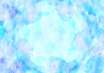 Blue watercolor abstract background material