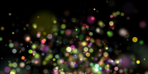 Naklejka premium Bokeh Abstract shiny light and glitter with de focused. Glitter light background, Gold, White, Blue bokeh glitter sparkle background. Bokeh light effect creative background.