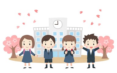 入学式イメージ　子供たち