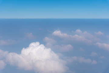 blue sky with beautiful natural white clouds