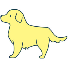 犬　真横　全身　立つ