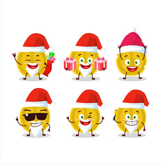 Santa Claus emoticons with slice of nance cartoon character
