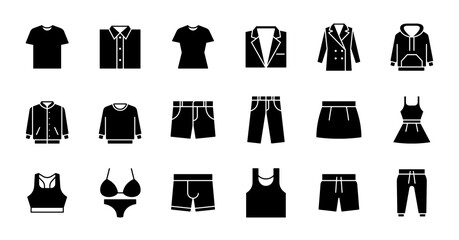 Glyph Clothing Icons © Dooder