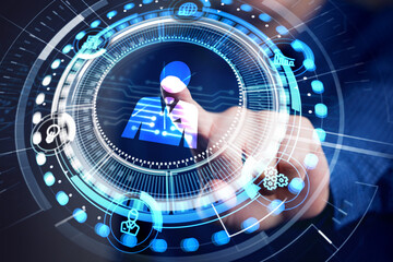 Business, Technology, Internet and network concept. Human Resources HR management recruitment employment headhunting concept.