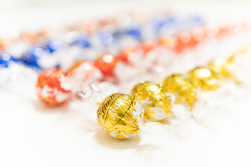 カラフルなチョコレートキャンディー
