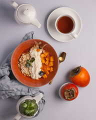 A rich and healthy breakfast or lunch