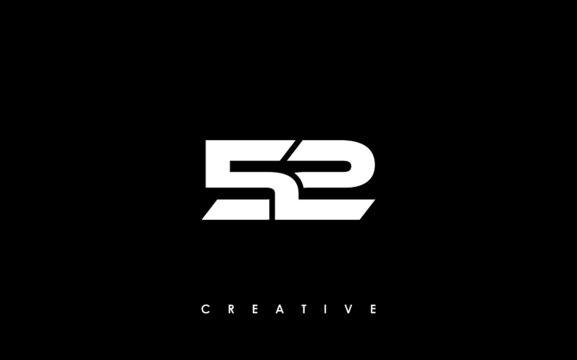 52 Letter Initial Logo Design Template Vector Illustration