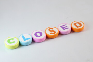 Fototapeta premium Rubber wording with kids school eraser.