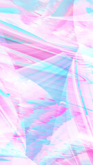 abstract pastel pink and blue holo holographic glitch vertical background design
