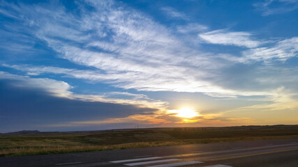 Fototapeta na wymiar Wisconsin Sky Sunset