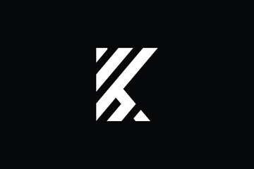 SK logo letter design on luxury background. KS logo monogram initials letter concept. SK icon logo design. KS elegant and Professional letter icon design on black background. K S SK KS