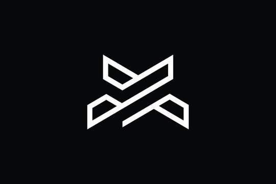WX logo letter design on luxury background. XW logo monogram initials letter concept. WX icon logo design. XW elegant and Professional letter icon design on black background. W X XW WX