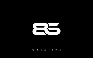 86 Letter Initial Logo Design Template Vector Illustration