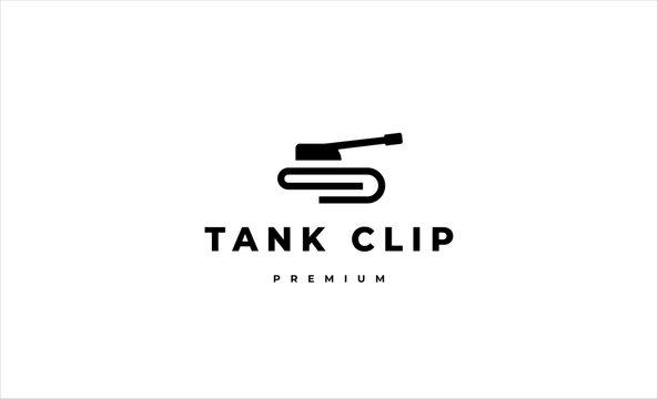 tank line logo vector design illustration