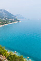 seascape on the Mediterranean coast in Antalya near Beldibi, Turkey