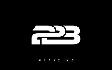 223 Letter Initial Logo Design Template Vector Illustration
