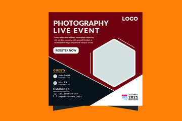 Event Square Flyer Design Template