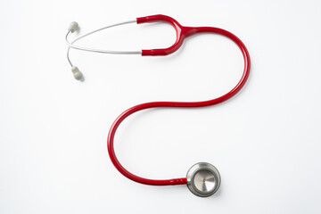 Stethoscope isolated on white background, Medical tool.