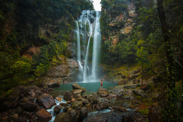 Cunca Rami Waterfall, Labuan Bajo, East Nusa Tenggara, Indonesia.