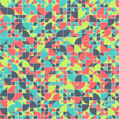 Abstract Geometric Pattern generative computational art illustration