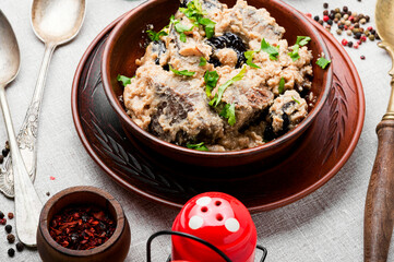 Delicious veal goulash