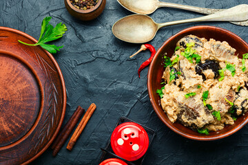 Goulash with beef stew