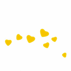 yellow and black hearts abstract background with blank copy space for writing your own text,  decorative pattern, digital canvas art drawing, graphic design illustration wallpaper