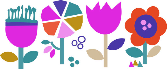 little cute flowers design. Floral patterns for girls